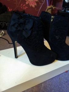 Black Lace Boots